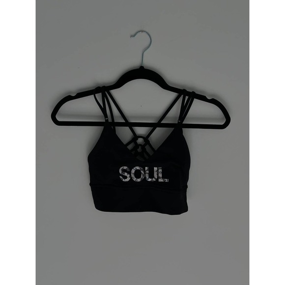 Lululemon Soulcycle Uncaged Black Sports Bra, Size 2, for Active Women - Picture 4 of 5